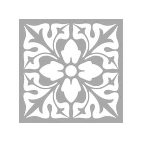Artikel ST-1316 Chantelle Karo Stencil Tasarımı 30x30 cm Kanvas Tablo