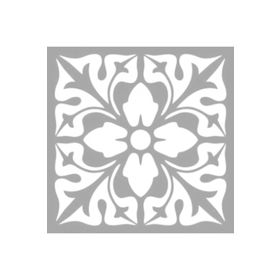 Artikel ST-1316 Chantelle Karo Stencil Tasarımı 30x30 cm Kanvas Tablo