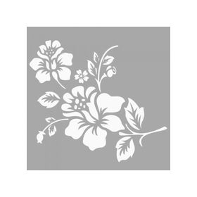 Artikel ST-1317 Tia Çiçek Motif Stencil Tasarımı 30x30 cm Kanvas Tablo