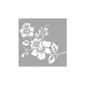 Artikel ST-1317 Tia Çiçek Motif Stencil Tasarımı 30x30 cm Kanvas Tablo