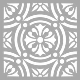 Artikel ST-1319 Hayley Karo Stencil Tasarımı 30x30 cm Kanvas Tablo
