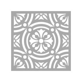 Artikel ST-1319 Hayley Karo Stencil Tasarımı 30x30 cm Kanvas Tablo