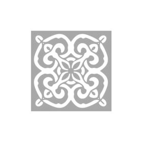 Artikel ST-1321 Scarlet Karo Stencil Tasarımı 30x30 cm Kanvas Tablo
