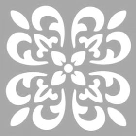 Artikel ST-1322 Tara Karo Stencil Tasarımı 30x30 cm Kanvas Tablo