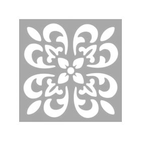 Artikel ST-1322 Tara Karo Stencil Tasarımı 30x30 cm Kanvas Tablo