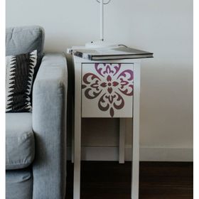 Artikel ST-1322 Tara Karo Stencil Tasarımı 30x30 cm Kanvas Tablo