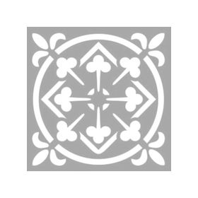 Artikel ST-1324 Jasmine Karo Stencil Tasarımı 30x30 cm Kanvas Tablo