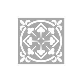 Artikel ST-1324 Jasmine Karo Stencil Tasarımı 30x30 cm Kanvas Tablo