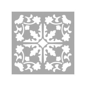Artikel ST-1326 Madeleine Karo Stencil Tasarımı 30x30 cm Kanvas Tablo