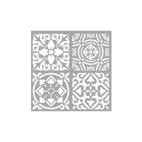 Artikel ST-1328 Marie Karışık Karo Stencil Tasarımı 30x30 cm Kanvas Tablo