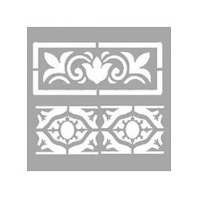 Artikel ST-1332 Robin Bant Desen Stencil Tasarımı 30x30 cm Kanvas Tablo