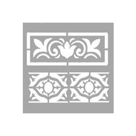 Artikel ST-1332 Robin Bant Desen Stencil Tasarımı 30x30 cm Kanvas Tablo
