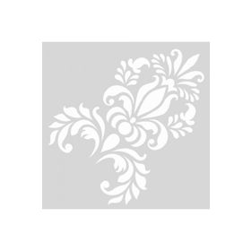 Artikel ST-1334 Lacey Damask Motif Stencil Tasarımı 30x30 cm Kanvas Tablo