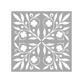 Artikel ST-1342 Millie Karo Stencil Tasarımı 30x30 cm Kanvas Tablo