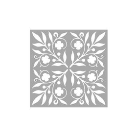 Artikel ST-1342 Millie Karo Stencil Tasarımı 30x30 cm Kanvas Tablo