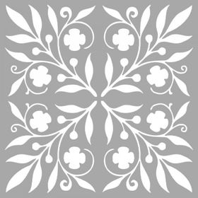 Artikel ST-1342 Millie Karo Stencil Tasarımı 30x30 cm Kanvas Tablo
