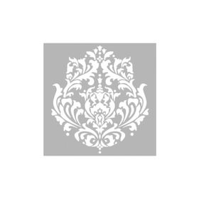 Artikel ST-1344 Bertha Damask Desen Stencil Tasarımı 30x30 cm Kanvas Tablo