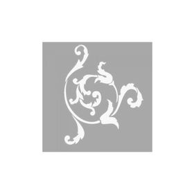 Artikel ST-1347 Kaitlin Floral Motif Stencil Tasarımı 30x30 cm Kanvas Tablo