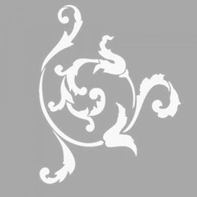 Artikel ST-1347 Kaitlin Floral Motif Stencil Tasarımı 30x30 cm Kanvas Tablo