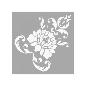 Artikel ST-1348 Anastasia Çiçek Motif Stencil Tasarımı 30x30 cm Kanvas Tablo
