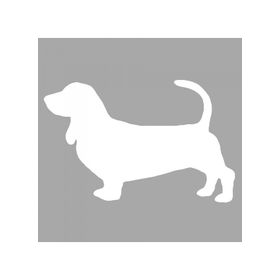 Artikel ST-1352 Sosis Köpek Stencil Tasarımı 30x30 cm Kanvas Tablo