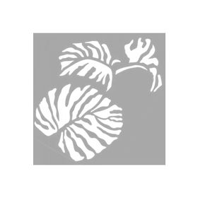 Artikel ST-1357 Eve Tropikal Desen Stencil Tasarımı 30x30 cm Kanvas Tablo