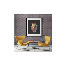 Artikel ST-136 Geometrik Desen 7 Stencil Tasarımı 30x30 cm Kanvas Tablo