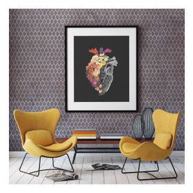 Artikel ST-136 Geometrik Desen 7 Stencil Tasarımı 30x30 cm Kanvas Tablo