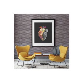 Artikel ST-136 Geometrik Desen 7 Stencil Tasarımı 30x30 cm Kanvas Tablo