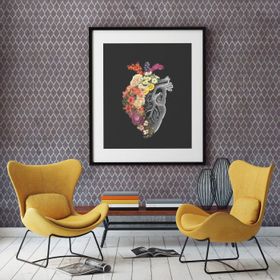 Artikel ST-136 Geometrik Desen 7 Stencil Tasarımı 30x30 cm Kanvas Tablo