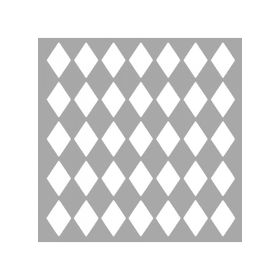 Artikel ST-1369 Baklava Deseni Stencil Tasarımı 30x30 cm Kanvas Tablo