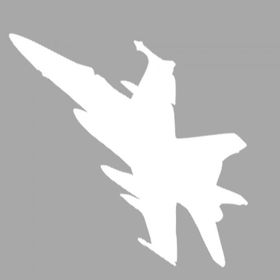 Artikel ST-1392 İkon Jet 2 Stencil Tasarımı 30x30 cm Kanvas Tablo