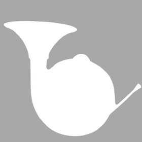 Artikel ST-1397 Trombon Stencil Tasarımı 30x30 cm Kanvas Tablo
