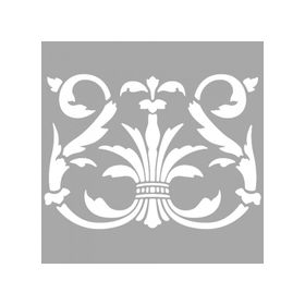 Artikel ST-1417 Bethanie Çiçek Motif Stencil Tasarımı 30x30 cm Kanvas Tablo
