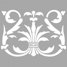 Artikel ST-1417 Bethanie Çiçek Motif Stencil Tasarımı 30x30 cm Kanvas Tablo