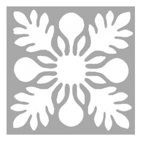 Artikel ST-1418 Kyla Karo Stencil Tasarımı 30x30 cm Kanvas Tablo