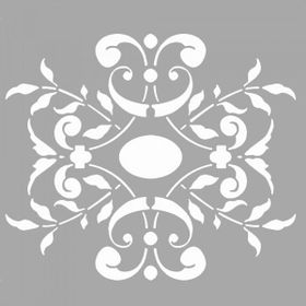 Artikel ST-1426 Maya Çiçek Motif Stencil Tasarımı 30x30 cm Kanvas Tablo