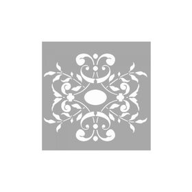 Artikel ST-1426 Maya Çiçek Motif Stencil Tasarımı 30x30 cm Kanvas Tablo