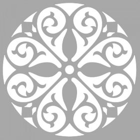 Artikel ST-1430 Ruth Vitray Motif 4 Stencil Tasarımı 30x30 cm Kanvas Tablo
