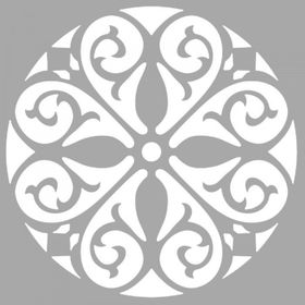 Artikel ST-1430 Ruth Vitray Motif 4 Stencil Tasarımı 30x30 cm Kanvas Tablo