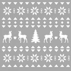 Artikel ST-1435 Örme Kazak Deseni Stencil Tasarımı 30x30 cm Kanvas Tablo