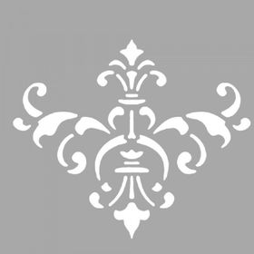 Artikel ST-1437 Zahra Çiçek Desen Stencil Tasarımı 30x30 cm Kanvas Tablo