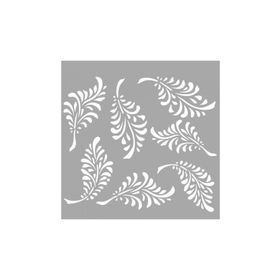 Artikel ST-1439 Grace Çiçek Desen Stencil Tasarımı 30x30 cm Kanvas Tablo