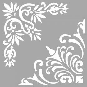 Artikel ST-1441 Taylor Karo Stencil Tasarımı 30x30 cm Kanvas Tablo