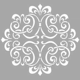 Artikel ST-1442 Robbie Motif Stencil Tasarımı 30x30 cm Kanvas Tablo