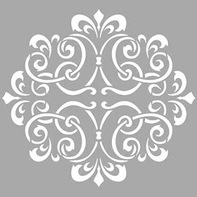 Artikel ST-1442 Robbie Motif Stencil Tasarımı 30x30 cm Kanvas Tablo