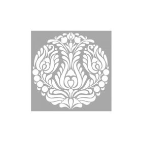 Artikel ST-1444 Carys Yuvarlak Motif Stencil Tasarımı 30x30 cm Kanvas Tablo