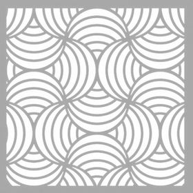 Artikel ST-1445 Nia Karo Stencil Tasarımı 30x30 cm Kanvas Tablo