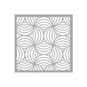 Artikel ST-1445 Nia Karo Stencil Tasarımı 30x30 cm Kanvas Tablo