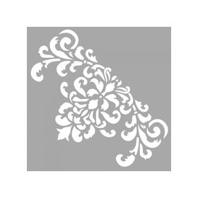 Artikel ST-1454 Mia Köşe Motif Stencil Tasarımı 30x30 cm Kanvas Tablo
